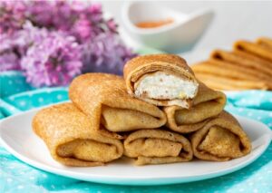 Млинці з сиром (солодкі)