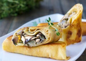 Млинці з грибами