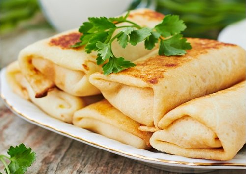 Млинці з курятиною