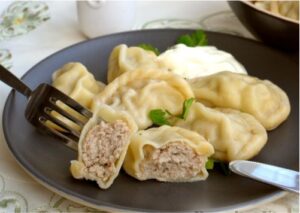 Вареники зі свининою